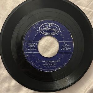 Mercury Vinyl Record - Black and Blue